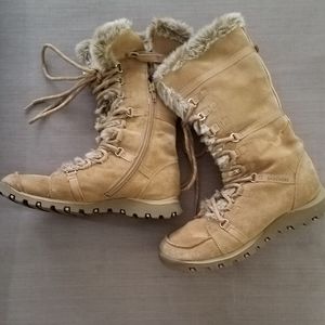 Vintage Skechers Grand Jams Unlimited Tan Tall Winter Boots 6.5